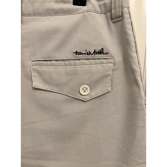 Travis Mathew Shorts Mens 38 Khaki Starnes Stretch Flat Front Performance Golf - Picture 4 of 7